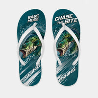 Bass Mode Chase The Bite Fishing Flip Flops