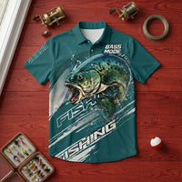 Bass Mode Chase The Bite Fishing Hawaiian Shirt