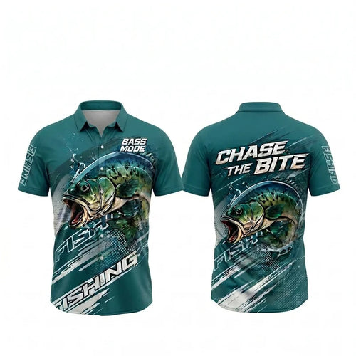 Bass Mode Chase The Bite Fishing Hawaiian Shirt