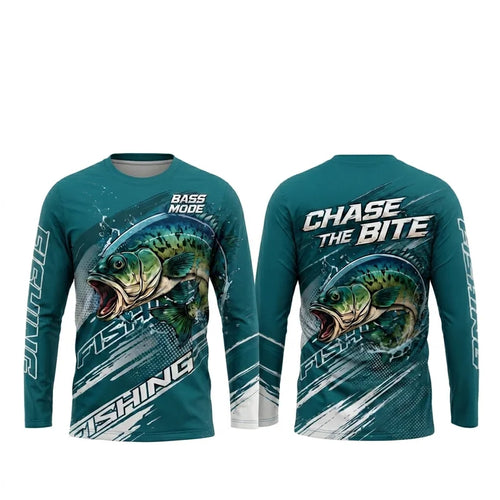 Bass Mode Chase The Bite Fishing Long Sleeve Shirt