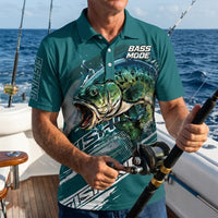 Bass Mode Chase The Bite Fishing Polo Shirt