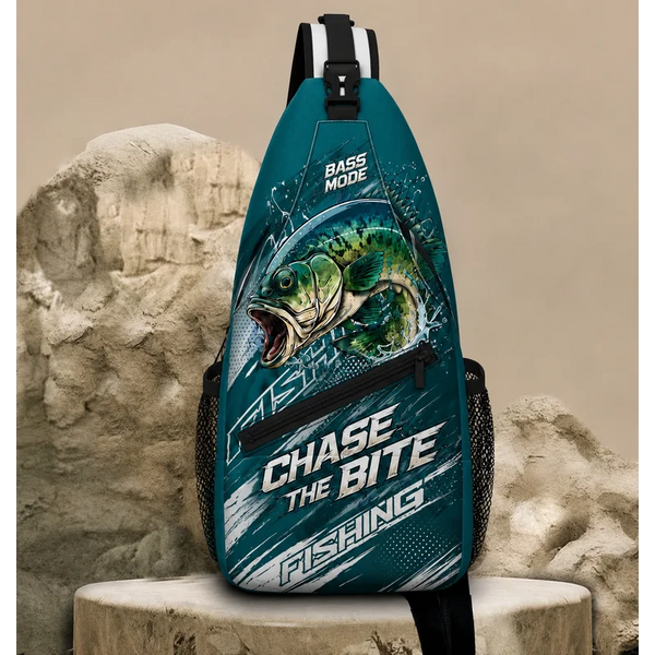 Bass Mode Chase The Bite Fishing Sling Bag 2026