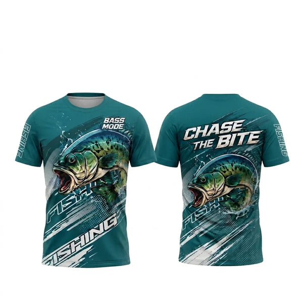 Bass Mode Chase The Bite Fishing T-Shirt 2026