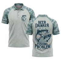 Beer Drinker With A Fishing Problem Personalized Fishing Apparel