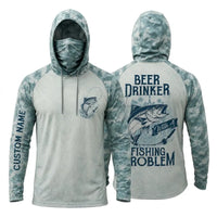 Beer Drinker With A Fishing Problem Personalized Fishing Apparel