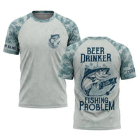 Beer Drinker With A Fishing Problem Personalized Fishing Apparel
