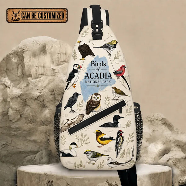 Birds of Acadia National Park Sling Bag 2026
