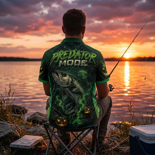 Bite Into The Night Predator Mode Halloween Hawaiian Shirt