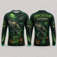 Bite Into The Night Predator Mode Halloween Long Sleeve Shirt