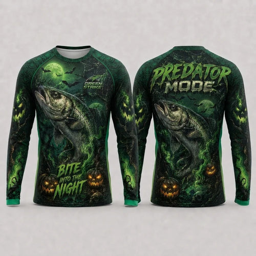 Bite Into The Night Predator Mode Halloween Long Sleeve Shirt