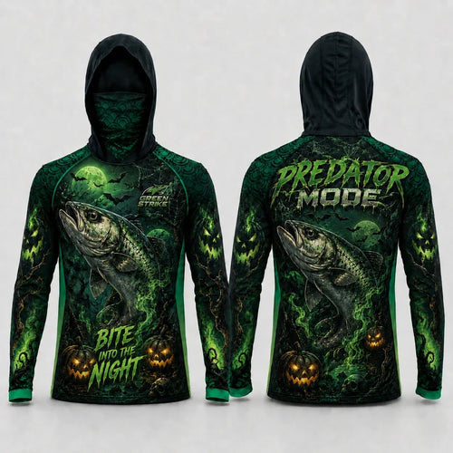 Bite Into The Night Predator Mode Halloween Sun Protection Shirt
