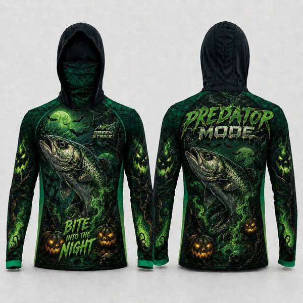 Bite Into The Night Predator Mode Halloween Sun Protection Shirt