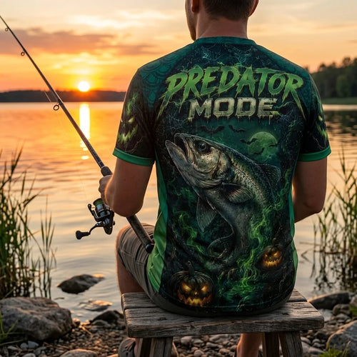 Bite Into The Night Predator Mode Halloween T-Shirt