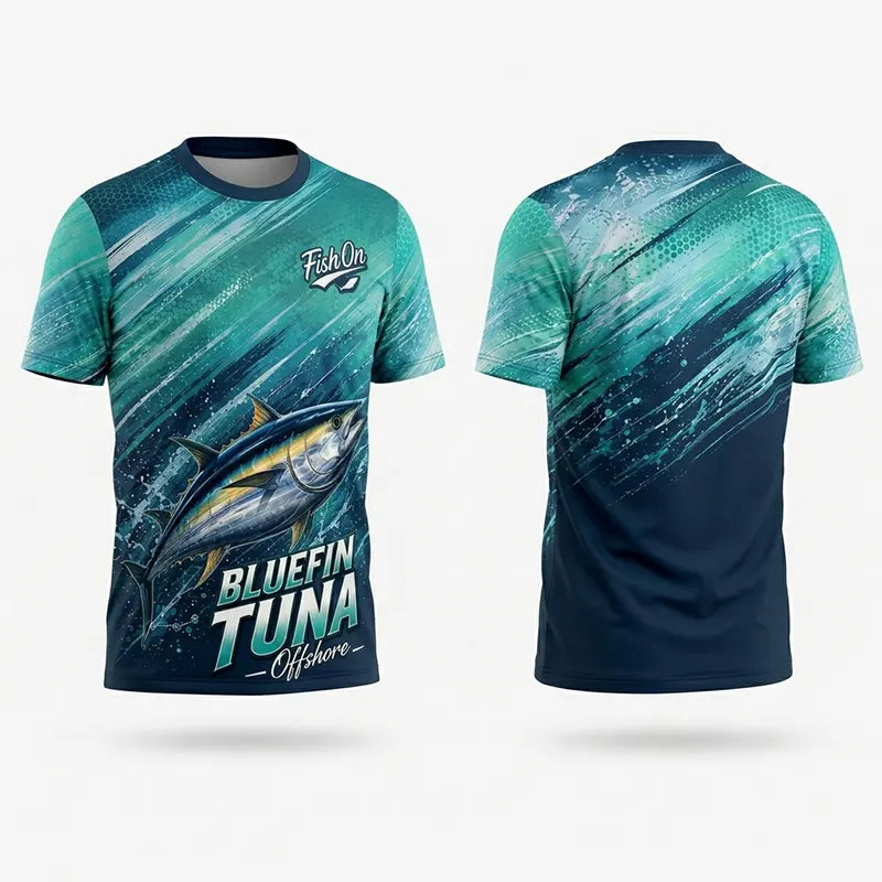 Bluefin Tuna Ocean Wave T-Shirt