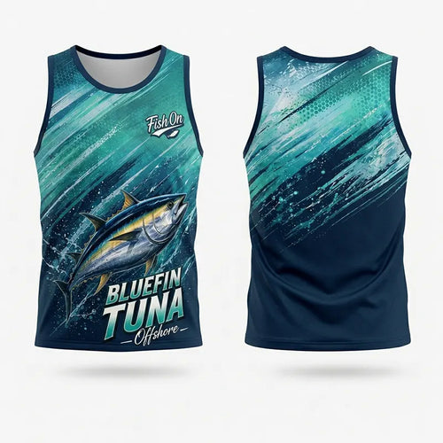 Bluefin Tuna Ocean Wave Tank Top