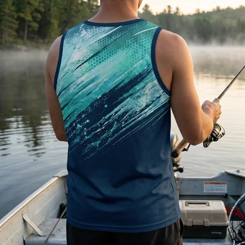 Bluefin Tuna Ocean Wave Tank Top