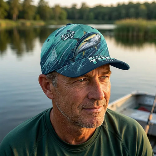 Bluefin Tuna Ocean Wave Trucker Hat