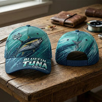 Bluefin Tuna Ocean Wave Trucker Hat