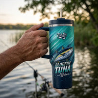 Bluefin Tuna Ocean Wave Tumbler
