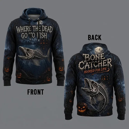Bone Catcher Halloween Fishing Hoodie