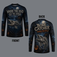 Bone Catcher Halloween Fishing Long Sleeve Shirt