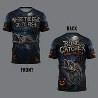 Bone Catcher Halloween Fishing T-Shirt