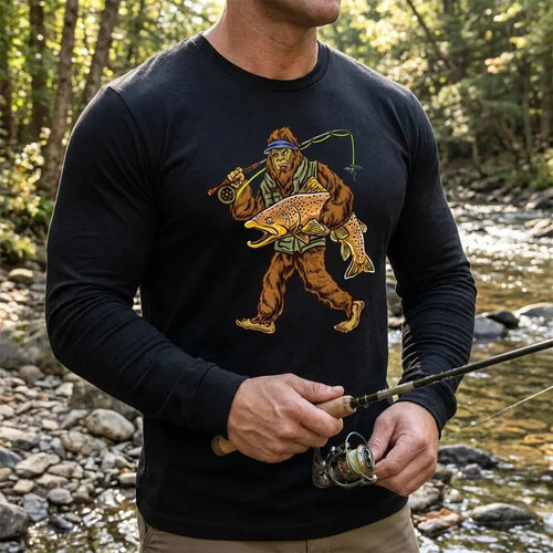 Brown Trout River Fishing Sweater