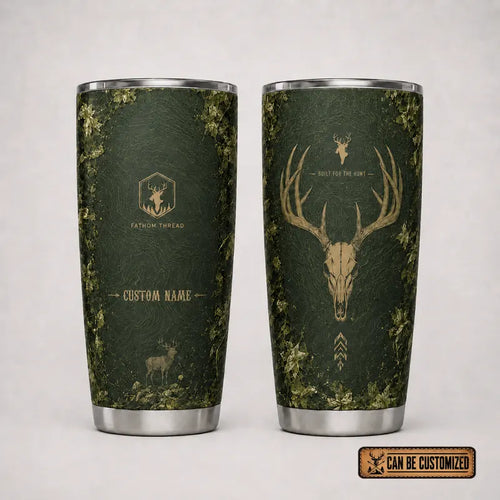 Built For The Hunt Deer Skull 20oz Skinny Tumbler