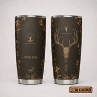 Built For The Hunt Deer Skull 20oz Skinny Tumbler