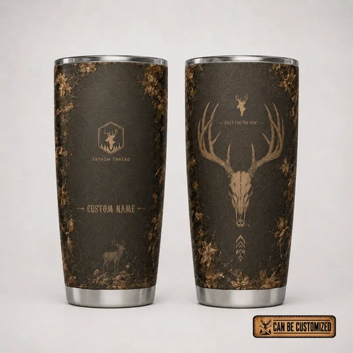 Built For The Hunt Deer Skull 20oz Skinny Tumbler