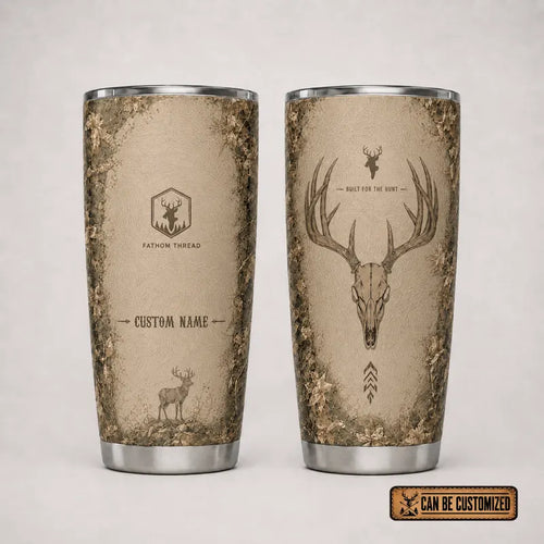 Built For The Hunt Deer Skull 20oz Skinny Tumbler