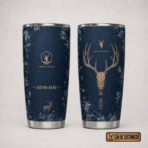 Built For The Hunt Deer Skull 20oz Skinny Tumbler