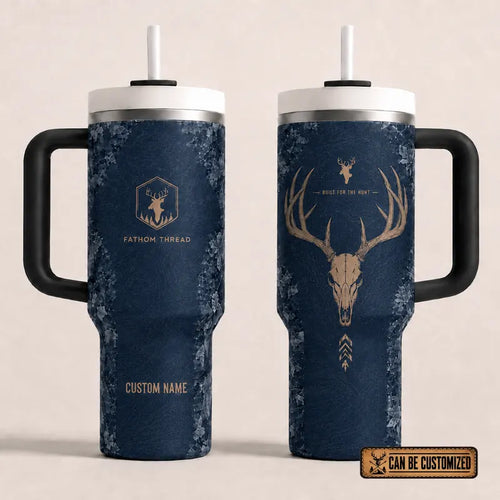 Built For The Hunt Deer Skull 40oz Handled Tumbler