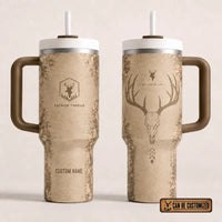 Built For The Hunt Deer Skull 40oz Handled Tumbler