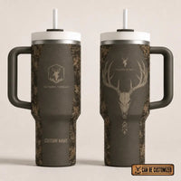 Built For The Hunt Deer Skull 40oz Handled Tumbler