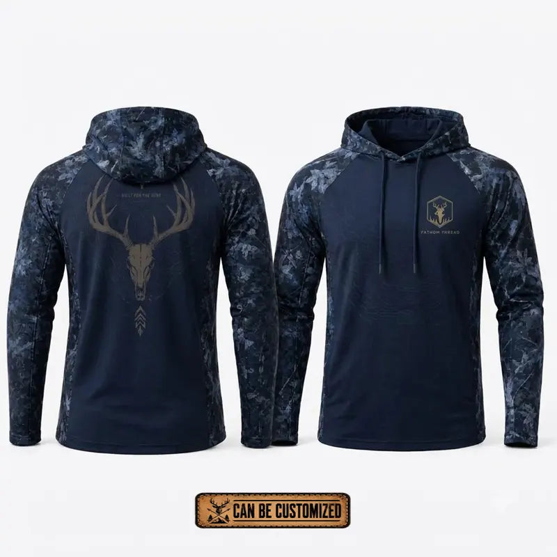 Built For The Hunt Deer Skull Camo Hoodie
