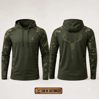Built For The Hunt Deer Skull Camo Hoodie