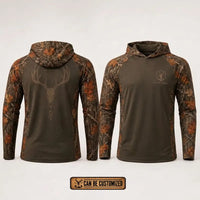 Built For The Hunt Deer Skull Camo Hoodie