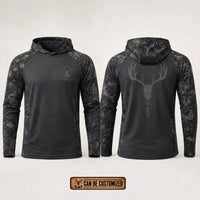 Built For The Hunt Deer Skull Camo Hoodie