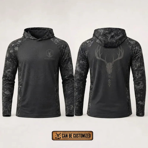 Built For The Hunt Deer Skull Camo Hoodie