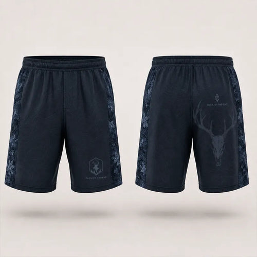 Built For The Hunt Deer Skull Camo Shorts