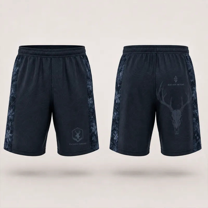 Built For The Hunt Deer Skull Camo Shorts