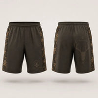 Built For The Hunt Deer Skull Camo Shorts