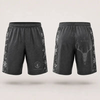 Built For The Hunt Deer Skull Camo Shorts