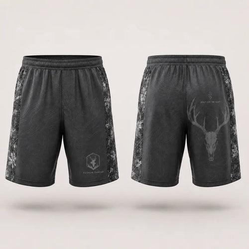 Built For The Hunt Deer Skull Camo Shorts