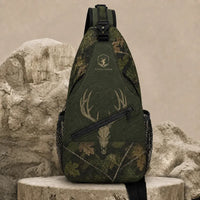 Built For The Hunt Deer Skull Camo Sling Bag