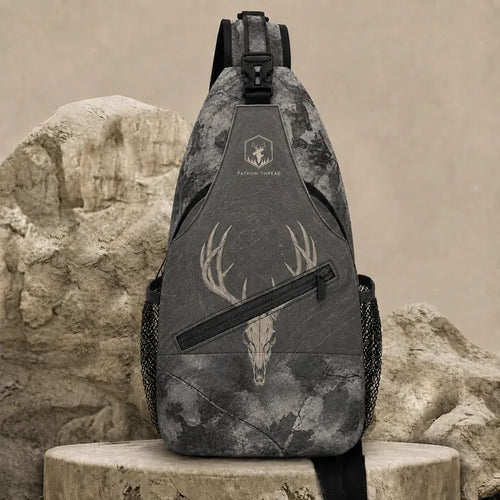 Built For The Hunt Deer Skull Camo Sling Bag