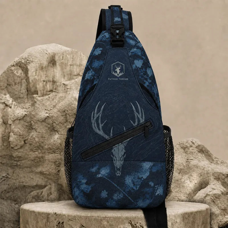 Built For The Hunt Deer Skull Camo Sling Bag