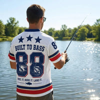Built To Bass Reel It Hook It Land It Fishing Jersey