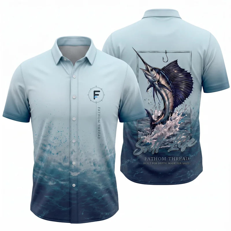 Built for Depth Made for Salt Ocean Fishing Hawaiian Shirt